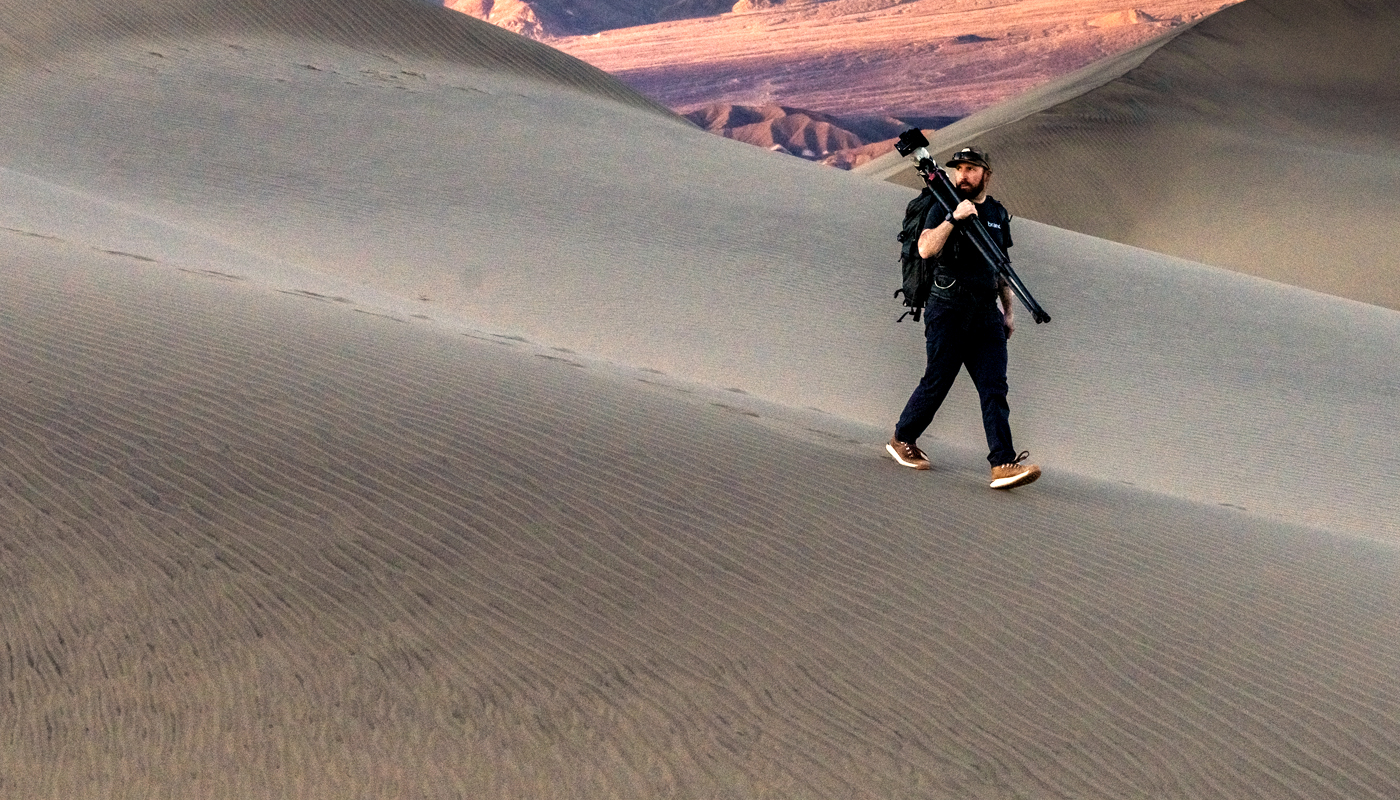 Michael Hindman in the landscape